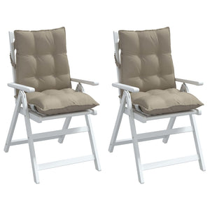 Niedriglehner Auflagen 2er-Set Taupe