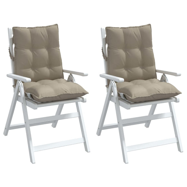 Niedriglehner Auflagen 2er-Set Taupe