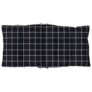Niedriglehner Auflagen 2er Set Schwarz Karomuster