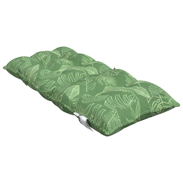 vidaXL Low Back Seat Cushions 6 pcs Leaf Pattern Oxford Fabric