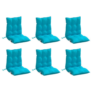 Niedriglehner Auflagen 6er Set Türkis