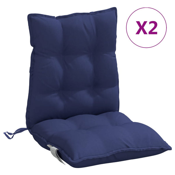 Niedriglehner Auflagen Marineblau 2er Set