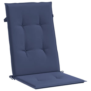 Marineblaue Hochlehner Auflagen, 2er-Set