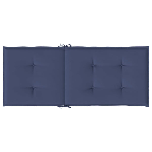Marineblaue Hochlehner Auflagen, 2er-Set