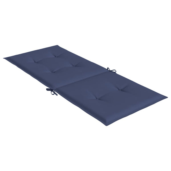 Marineblaue Hochlehner Auflagen, 6er Set