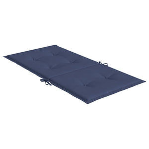 Marineblaue Niedriglehner Auflagen, 4er-Set