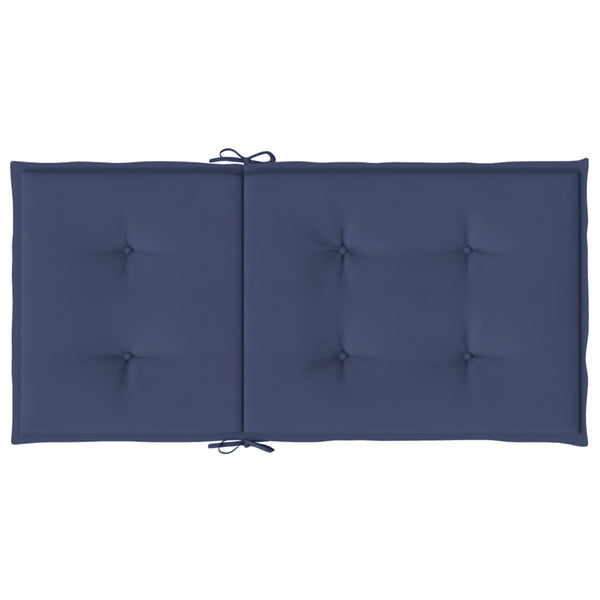 Marineblaue Niedriglehner Auflagen, 6er-Set