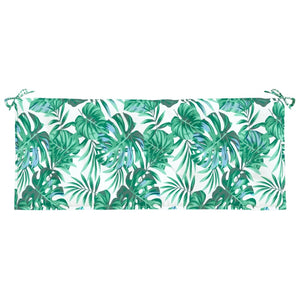 Gartenbank Auflage Blattmuster 120x50 cm