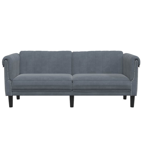 vidaXL 2-Seater Sofa Dark Grey Velvet