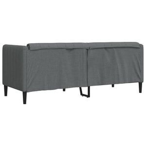 2-Sitzer Sofa Dunkelgrau Stoff