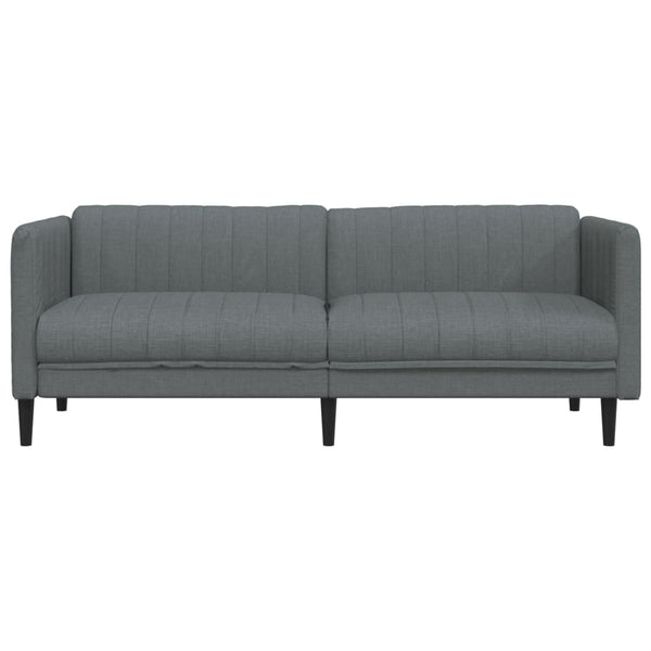 3-Sitzer Sofa Dunkelgrau Stoff