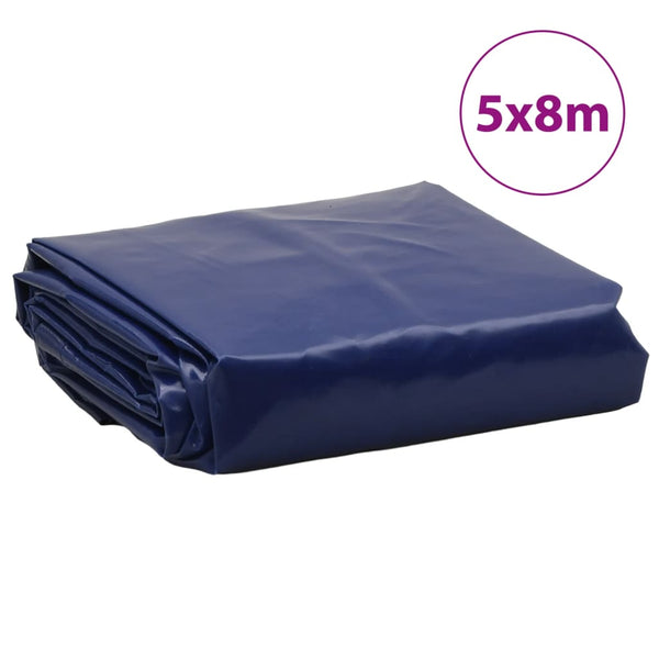 vidaXL Tarp Blue 5x8 m 650 g/m²