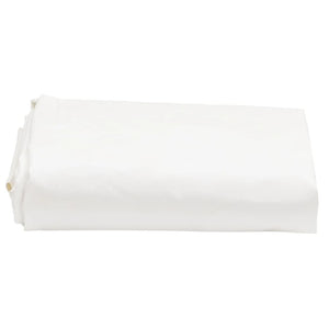 vidaXL Tarpaulin White 1x2.5 m 650 g/m²
