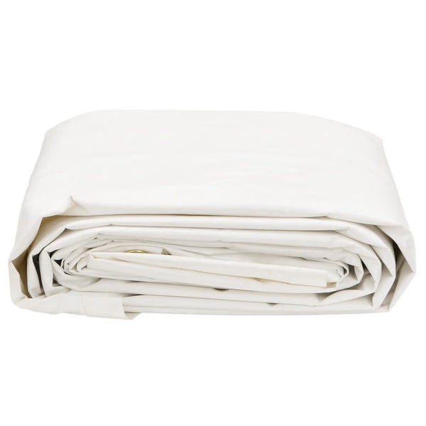 vidaXL Tarpaulin White 1.5x2.5 m 650 g/m²