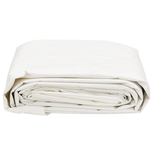 vidaXL Tarpaulin White 5x7 m 650 g/m²