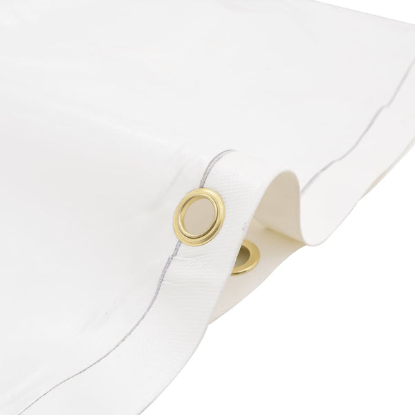 vidaXL Tarpaulin White 5x7 m 650 g/m²
