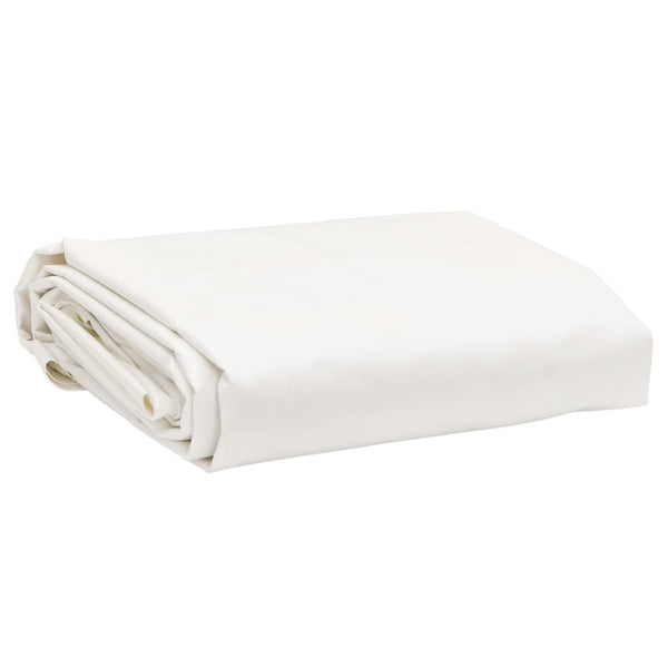 vidaXL Tarp White 5x8 m 650 g/m²
