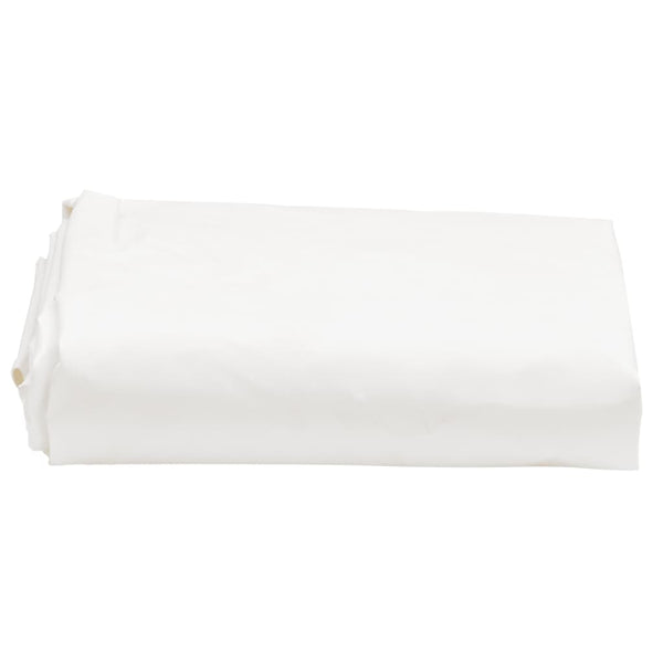 vidaXL Tarp White 5x8 m 650 g/m²
