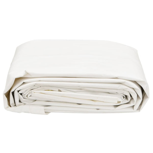 vidaXL Tarp White 5x8 m 650 g/m²
