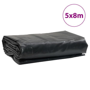 vidaXL Tarpaulin Black 5x8 m 650 g/m²