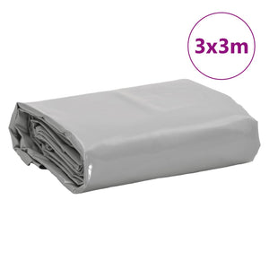 vidaXL Tarp Grey 3x3 m 650 g/m²