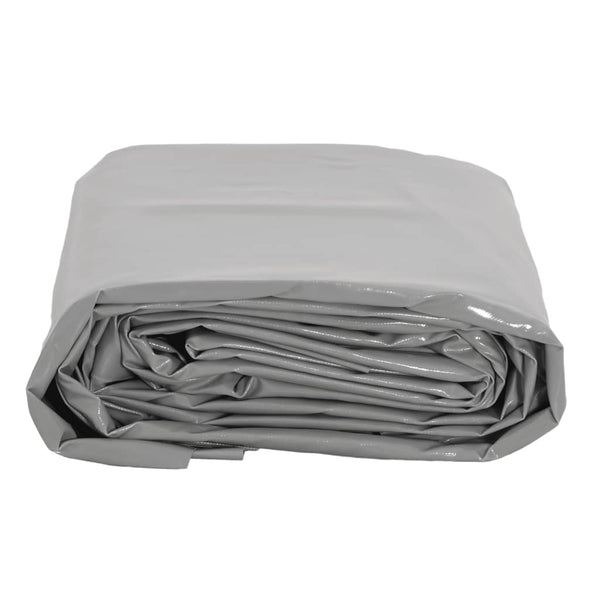 vidaXL Tarpaulin Grey 1x2.5 m 650 g/m²