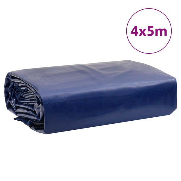 vidaXL Tarpaulin Blue 4x5 m 650 g/m²