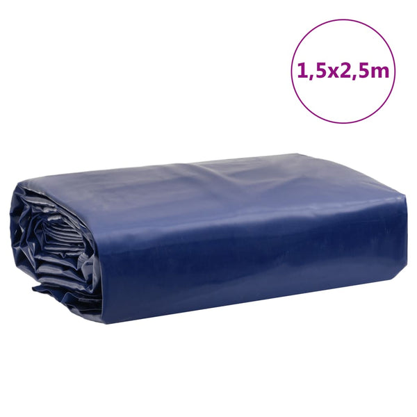 vidaXL Tarpaulin Blue 1.5x2.5 m 650 g/m²