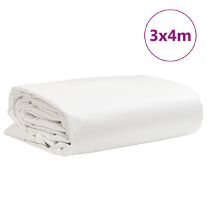 vidaXL Tarp White 3x4 m 650 g/m²