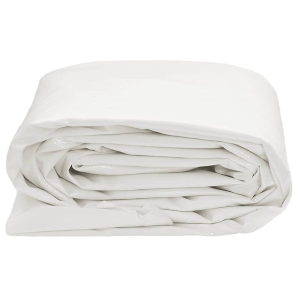 vidaXL Tarpaulin White 6x8 m 650 g/m²