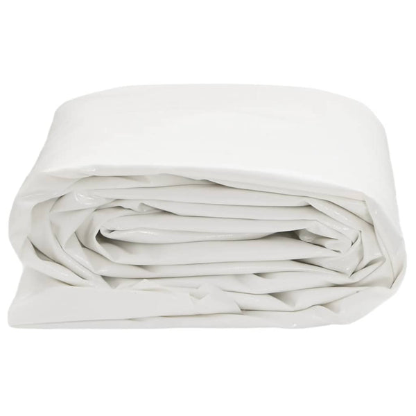vidaXL Tarpaulin White 1x2.5 m 650 g/m²