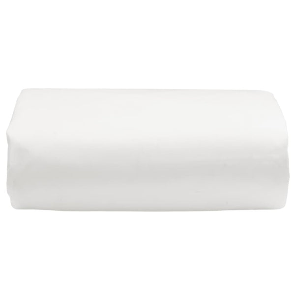 vidaXL Tarpaulin White 5x7 m 650 g/m²