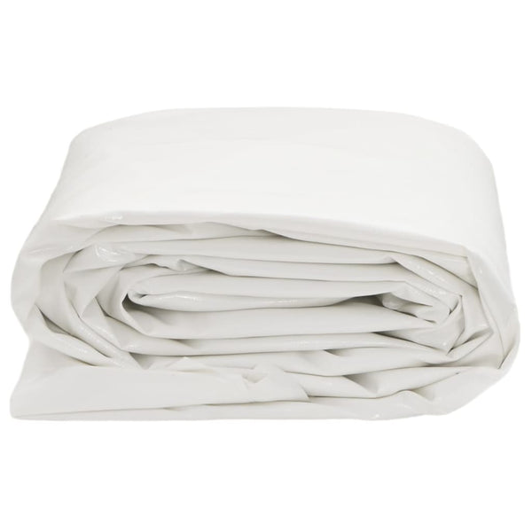 vidaXL Tarp White 5x8 m 650 g/m²