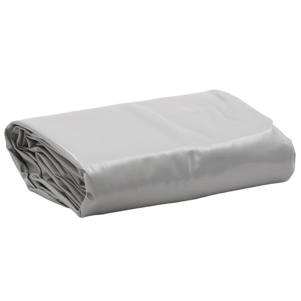 vidaXL Tarpaulin Grey Ø 2.6 m 650 g/m²
