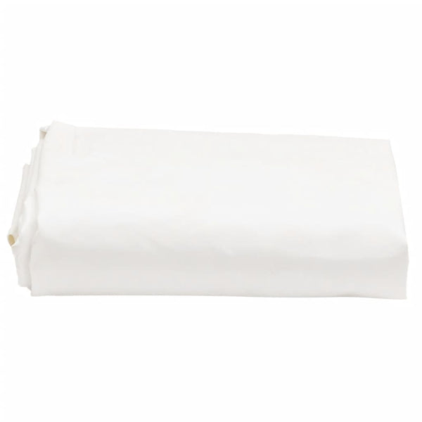 vidaXL Tarpaulin White Ø 2.8 m 650 g/m²