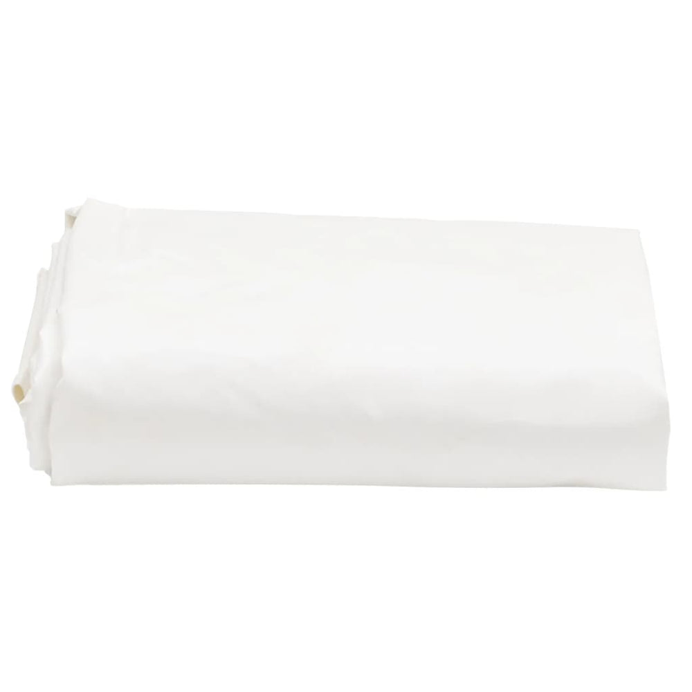 vidaXL Tarpaulin White Ø 3 m 650 g/m²