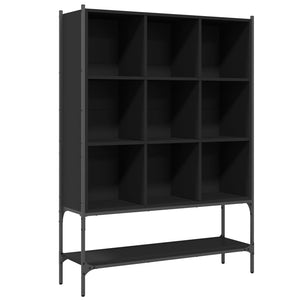 Schwarzes Bücherregal 102x30x141,5 cm