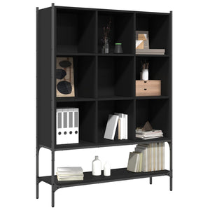 Schwarzes Bücherregal 102x30x141,5 cm