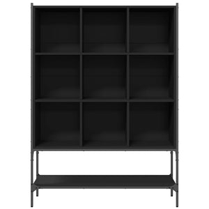 Schwarzes Bücherregal 102x30x141,5 cm