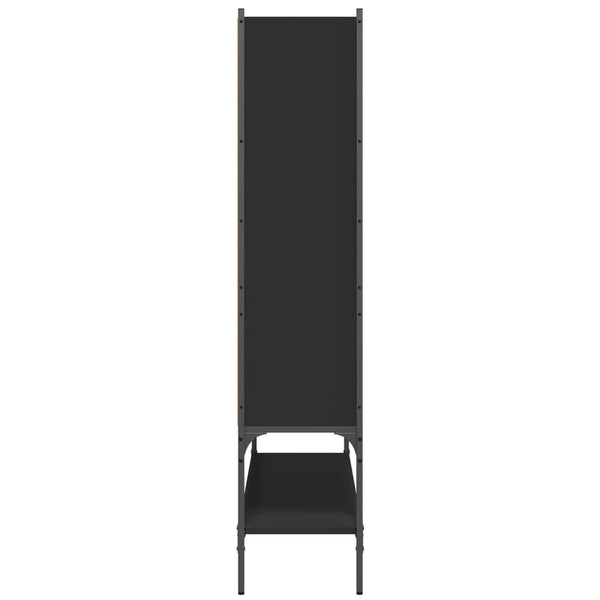 Schwarzes Bücherregal 102x30x141,5 cm