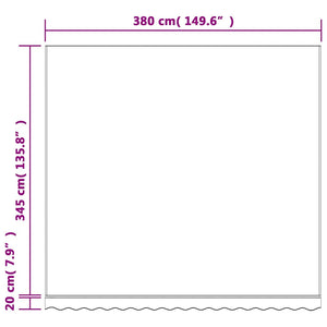 Markisenbespannung 4x3,5 m Mehrfarbig Gestreift
