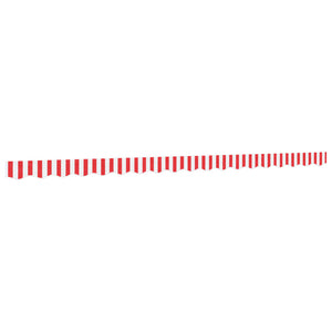 Markisenvolant Rot/Weiß Gestreift 4,5m