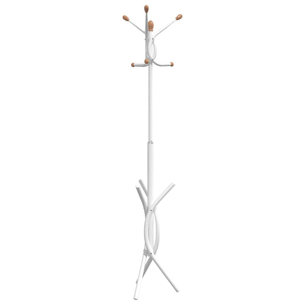 vidaXL Coat Rack White 176 cm Powder-Coated Iron