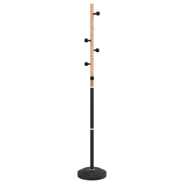 vidaXL Coat Rack Black 177 cm Powder-Coated Iron