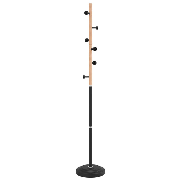 vidaXL Coat Rack Black 177 cm Powder-Coated Iron