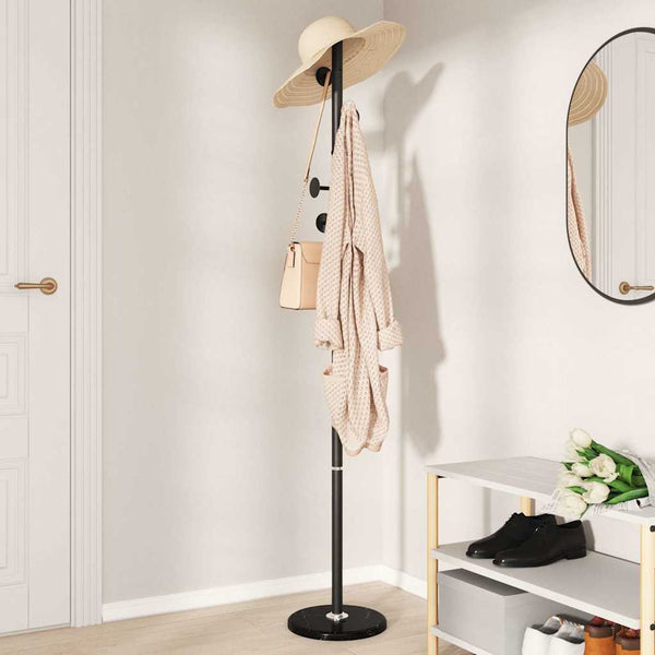 vidaXL Clothes Rack Black 176 cm Powder-Coated Iron