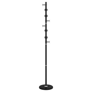 vidaXL Clothes Rack Black 176 cm Powder-Coated Iron