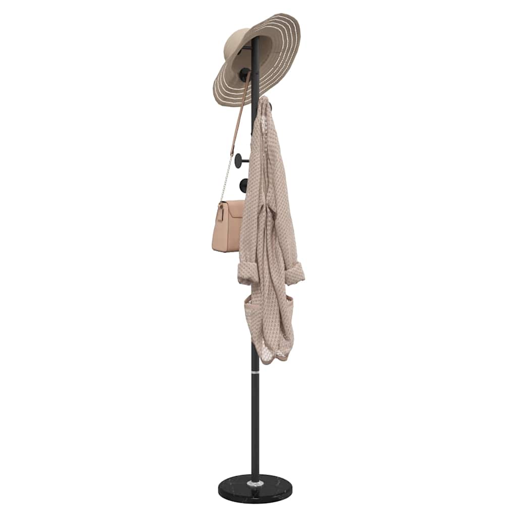 vidaXL Clothes Rack Black 176 cm Powder-Coated Iron