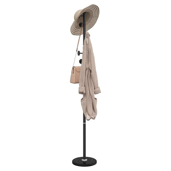 vidaXL Clothes Rack Black 176 cm Powder-Coated Iron