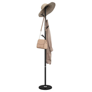 vidaXL Garment Rack Black 175 cm Powder-Coated Iron